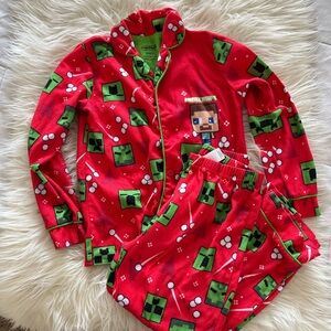 Boys Minecraft Christmas Pajamas S 6/7